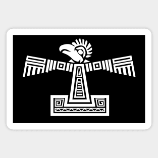 Aztec Bird white Magnet